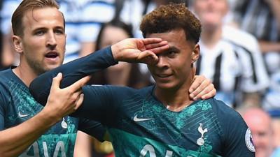 Dele Alli celebrating a goal