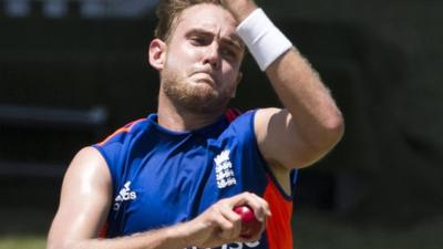 England bowler Stuart Broad