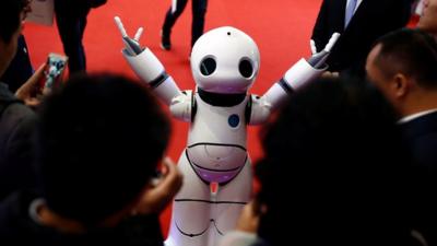 The latest robot models have been displayed in Beijing