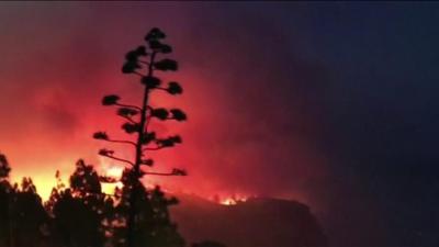 Forest fires on Gran Canaria