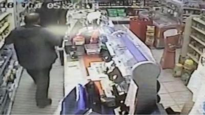 CCTV of kick