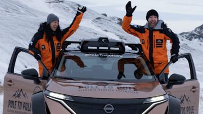 Chris and Julie Ramsey will set off to travel 17,000 miles (27,000km) from the Magnetic North to South Pole this week in an electric car.