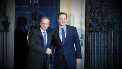 Donald Tusk (left) and David Cameron