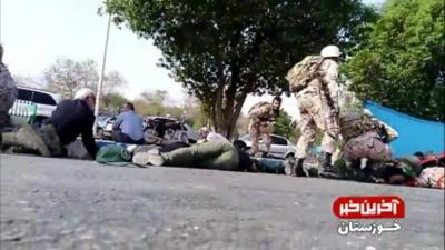 Scene in Iran shows moment of shooting