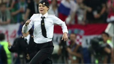 Pussy Riot member invading World Cup final