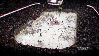 Annual Teddy Bear toss raises money