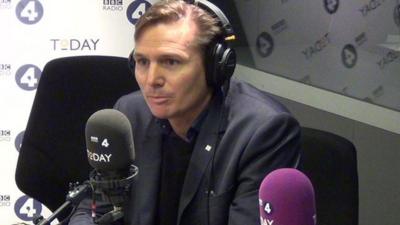 Roger Black in the studio