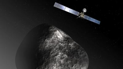 Rosetta spacecraft and Comet 67P