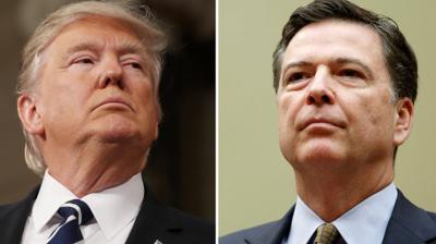 Donald Trump and James Comey