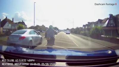 Dashcam recording of incident