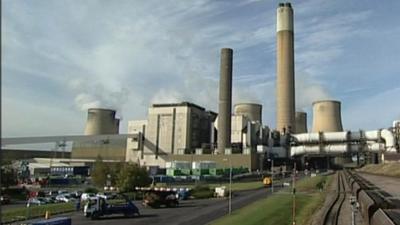 Ratcliffe-on-Soar coal-fired power station operated by E.ON UK at Ratcliffe-on-Soar in Nottinghamshire, England