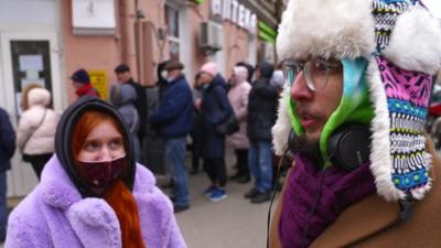 A couple in Kyiv