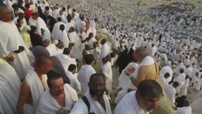 Pilgrims on Mount Arafat