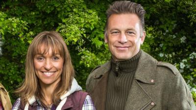 Michaela Strachan and Chris Packham