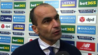 Everton manager Roberto Martinez