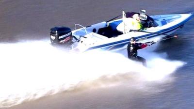 Waterskier in North Yorkshire