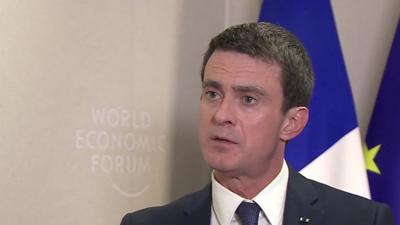 The French Prime Minister Manuel Valls