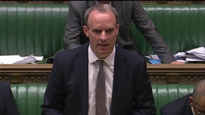 Dominic Raab in the House of Commons