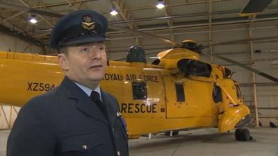 Wing Cdr Mark "Sparky" Dunlop said the duke of Cambridge