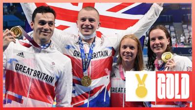 GB's mixed medley relay team