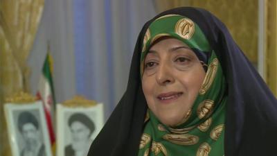 The head of Iran's Environment Department, Vice-President Masoumeh Ebtekar