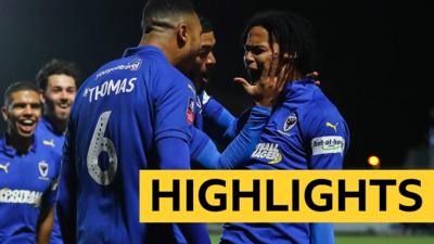 Highlights: AFC Wimbledon 4-2 West Ham United