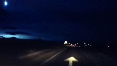 "Meteor" caught on camera