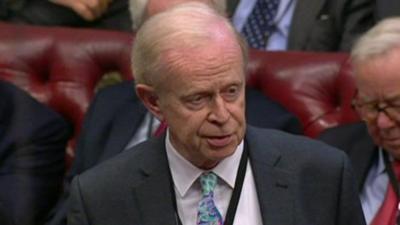 Lord Empey has said Northern Ireland is in a "state of paralysis" and he questioned the government over how public services are being run.