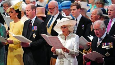 Prince William and Catherine and Prince Charles and Camilla