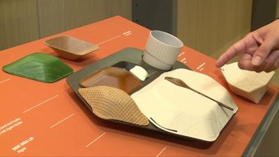 Proposed design for in-flight meal tray