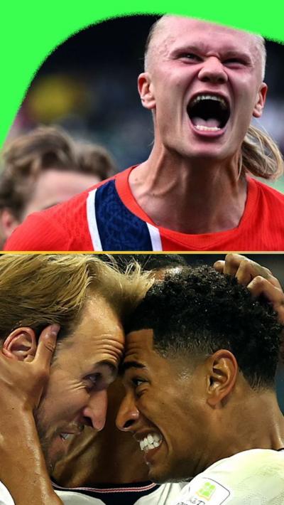 Erling Haaland, Harry Kane and Jude Bellingham 