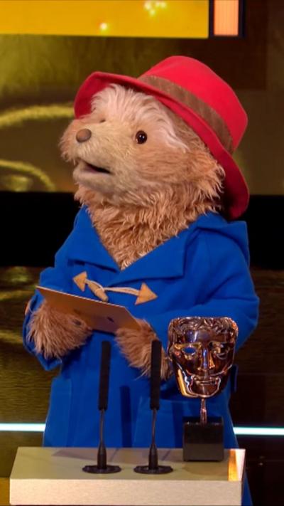 Paddington Bear at the Baftas ceremony