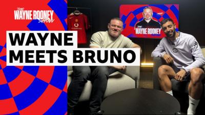 Wayne Rooney meets Bruno Fernandes