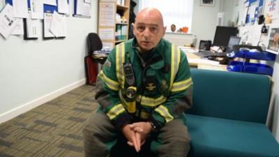 Martyn Sullivan from Wales Ambulance's Hazardous Area Response team