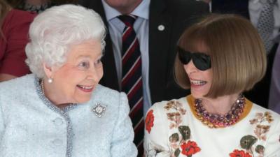 The Queen and Anna Wintour