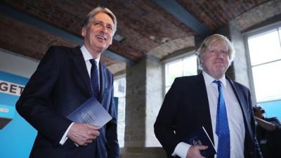 Philip Hammond and Boris Johnson