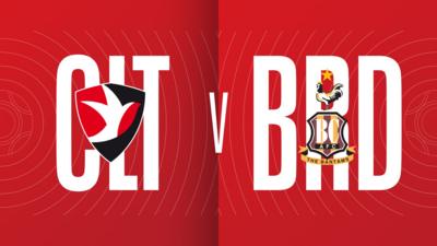 Cheltenham Town v Bradford City graphic