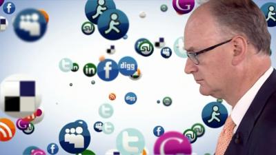 Matt Ricldey with social media icons