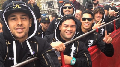 New Zealand's Rugby League team on tour in London