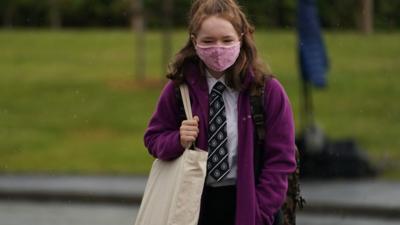 Face coverings will only be required in corridors, communal areas and on buses in Scottish high schools.