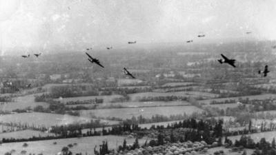 Planes over northern France, 6 June 1944