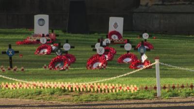 The Princes Street Gardens Armistice Day service has been called off due to inclement weather.