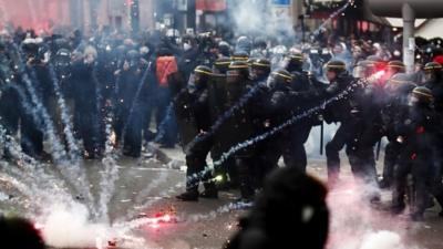 clash in Paris