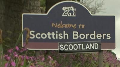 Scottish Borders sign