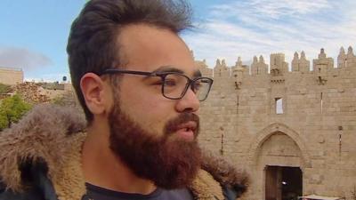 Palestinian man in Jerusalem