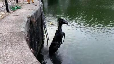 Statue being removed