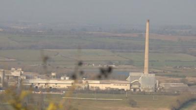 Westbury cement site in Wiltshire