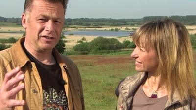 Chris Packham and Michaela Strachan from Springwatch