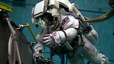 Tim Peake underwater