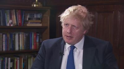 Boris Johnson interview with James Robbins